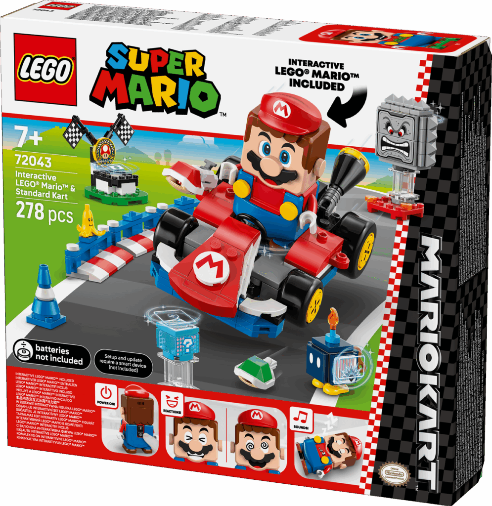 לגו סופר מריו - Interactive Mario & Standard Kart (72043) - misradika